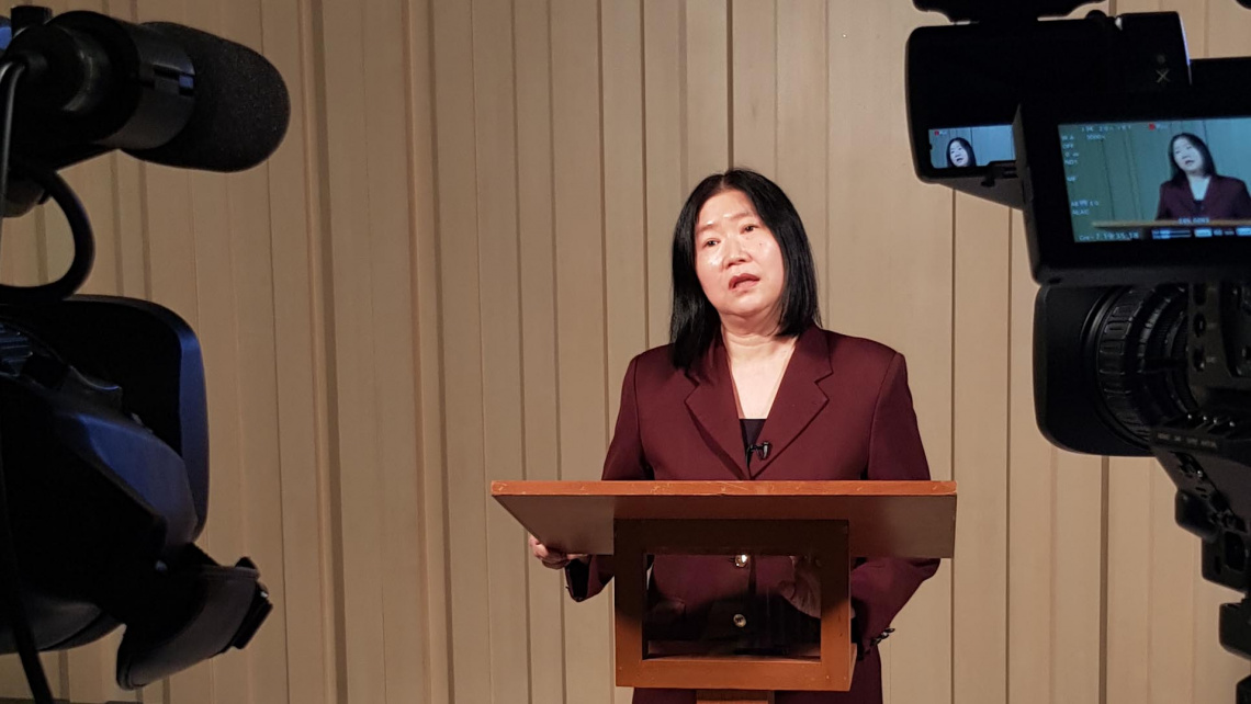 Words of encoragement from Associate Pastor Chan Lee Peng