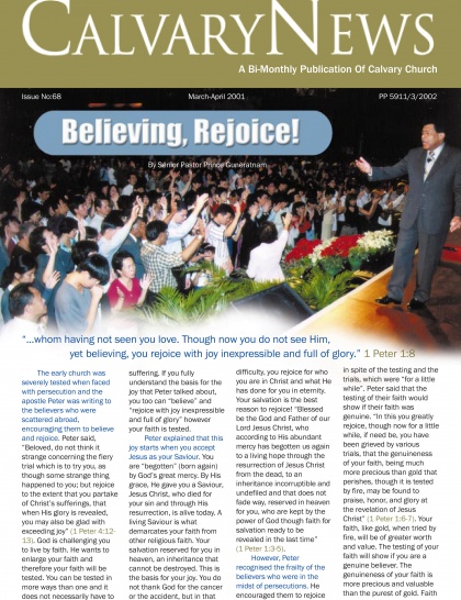 Believing, Rejoice!